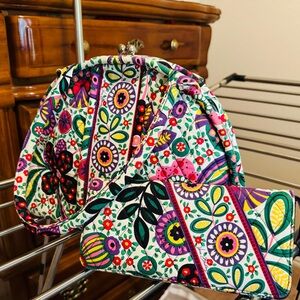 Vera Bradley Shoulder Bag with Wallet set